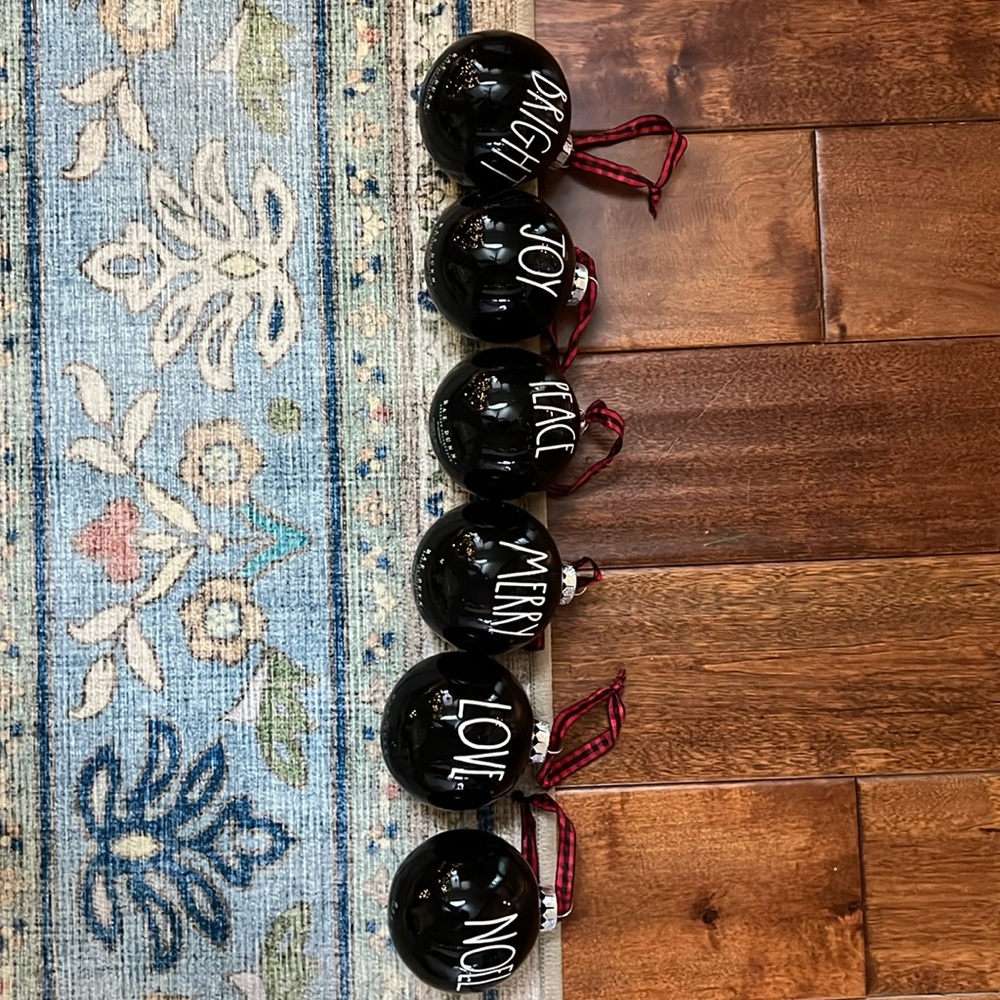 Rae Dunn Christmas ornaments